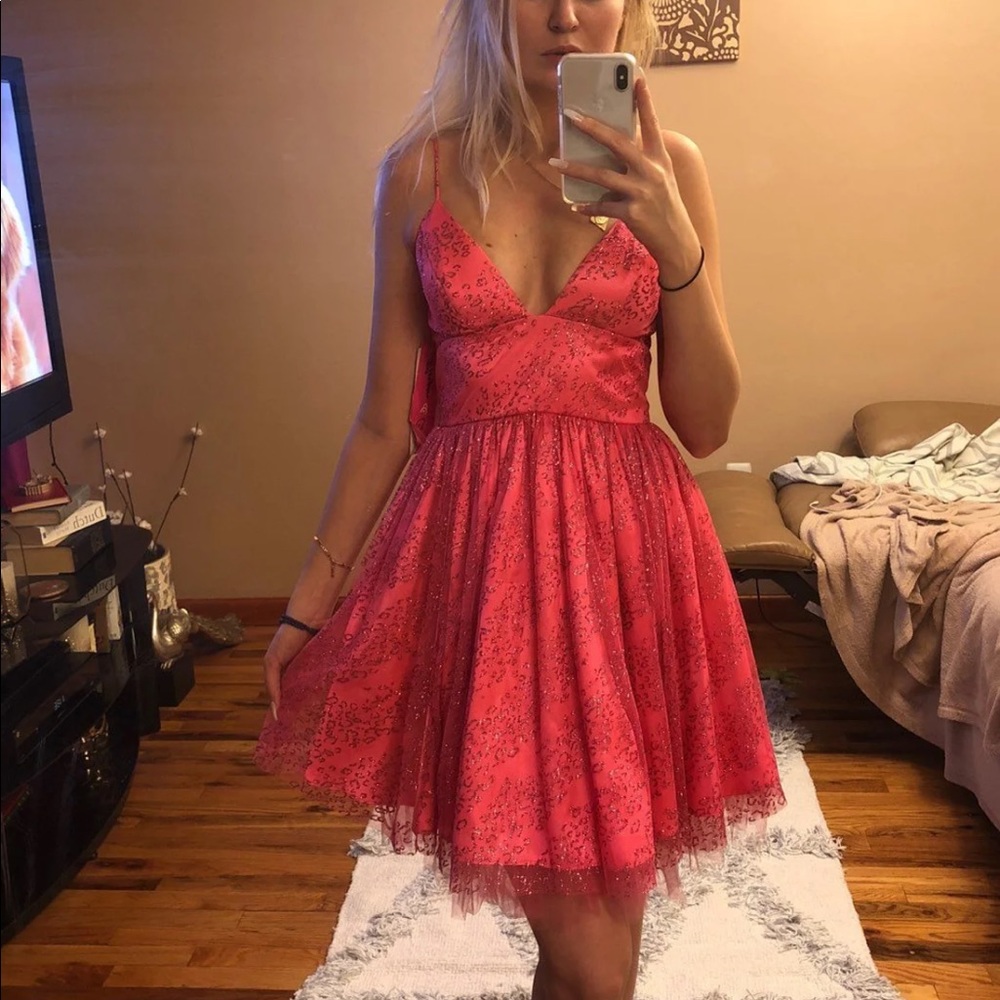 Pink glitter dress